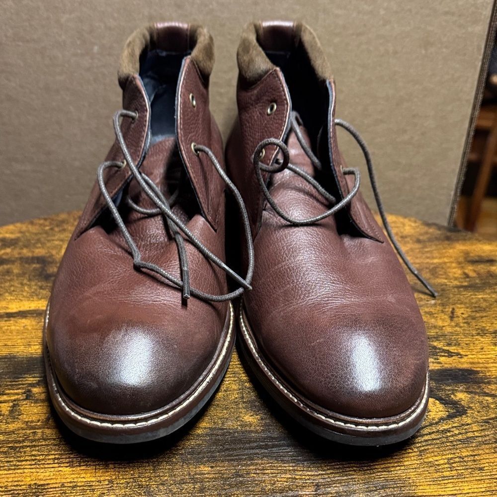 Cole Haan Boots Mens GrandOS Watson Chukka Comfort Brown Leather Lace Up Size 11